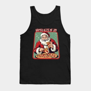 Santa Claus eat pizza Tank Top